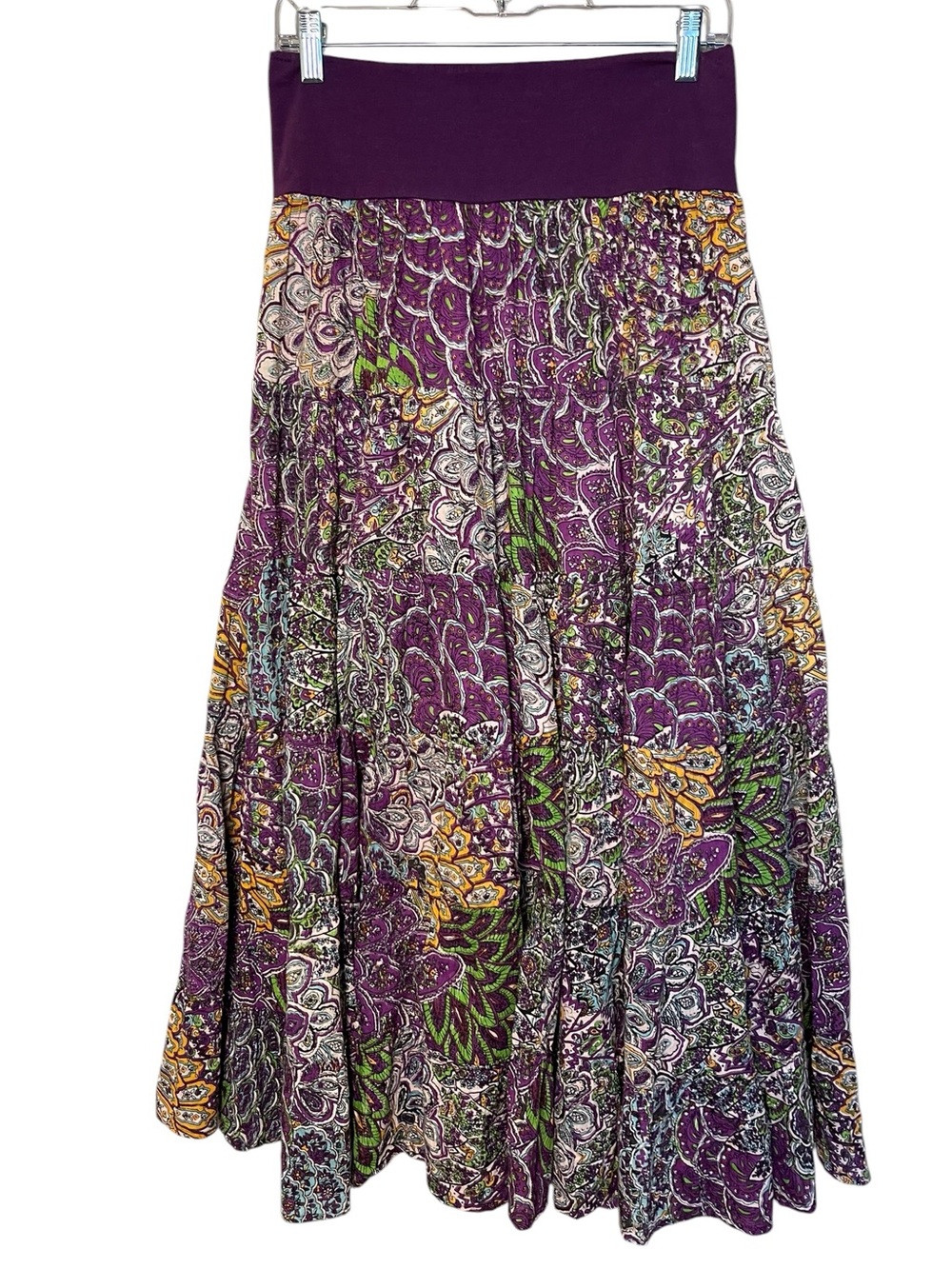 Urban Nomad Boho Tiered Maxi Skirt S/M
